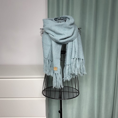 Szalik handmade z naturalnej wełny merino i alpaki