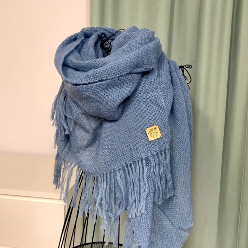 Szalik handmade z naturalnych włókien: kaszmir, merino i bawełna