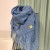 Szalik handmade z naturalnych włókien: kaszmir, merino i bawełna