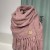 Szalik handmade z naturalnej wełny merino i alpaki